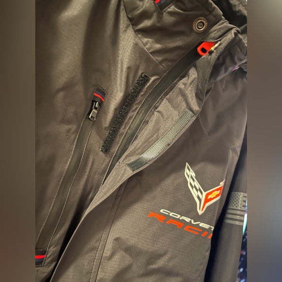 NEW Chevrolet Corvette Racing Official Team Rain Jacket (XL) + Hat Combo - Picture 6 of 13